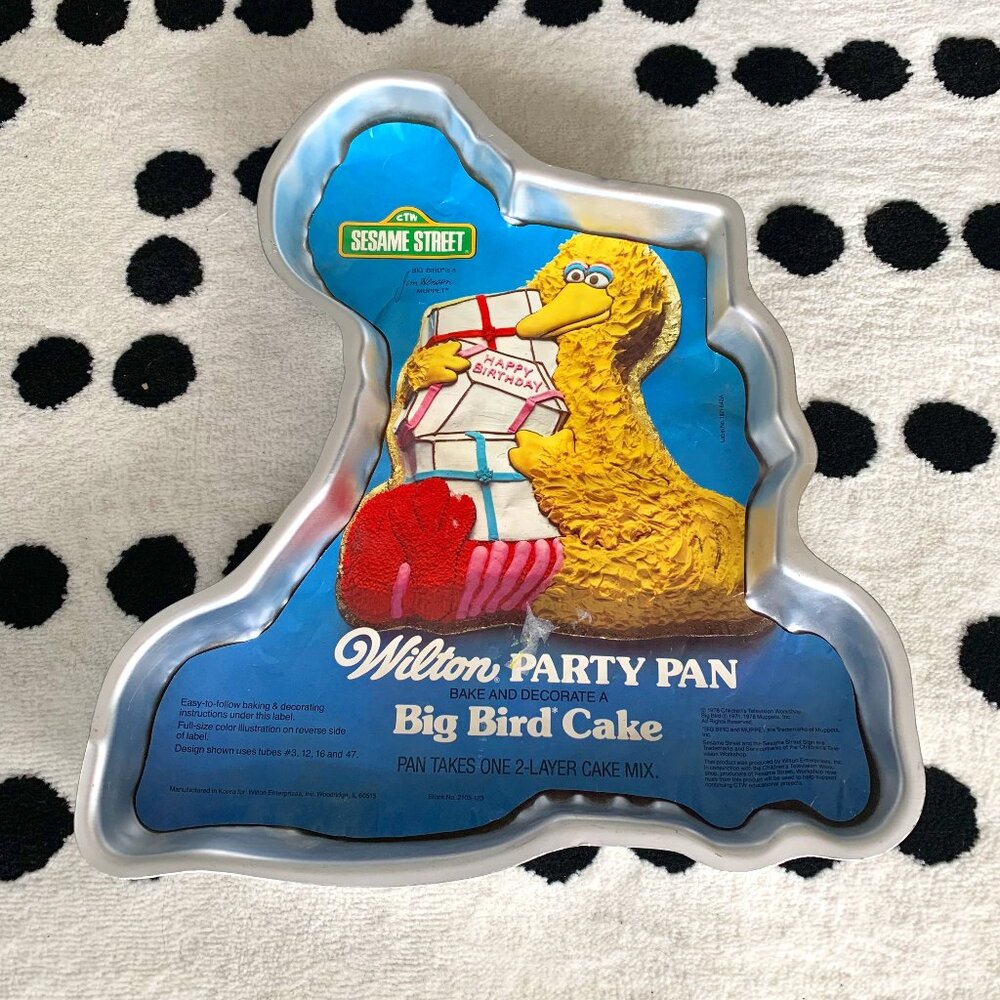 Wilton Vintage 1978 Big Bird Cake Pan Retro Seseme Street Birthday 70's Party